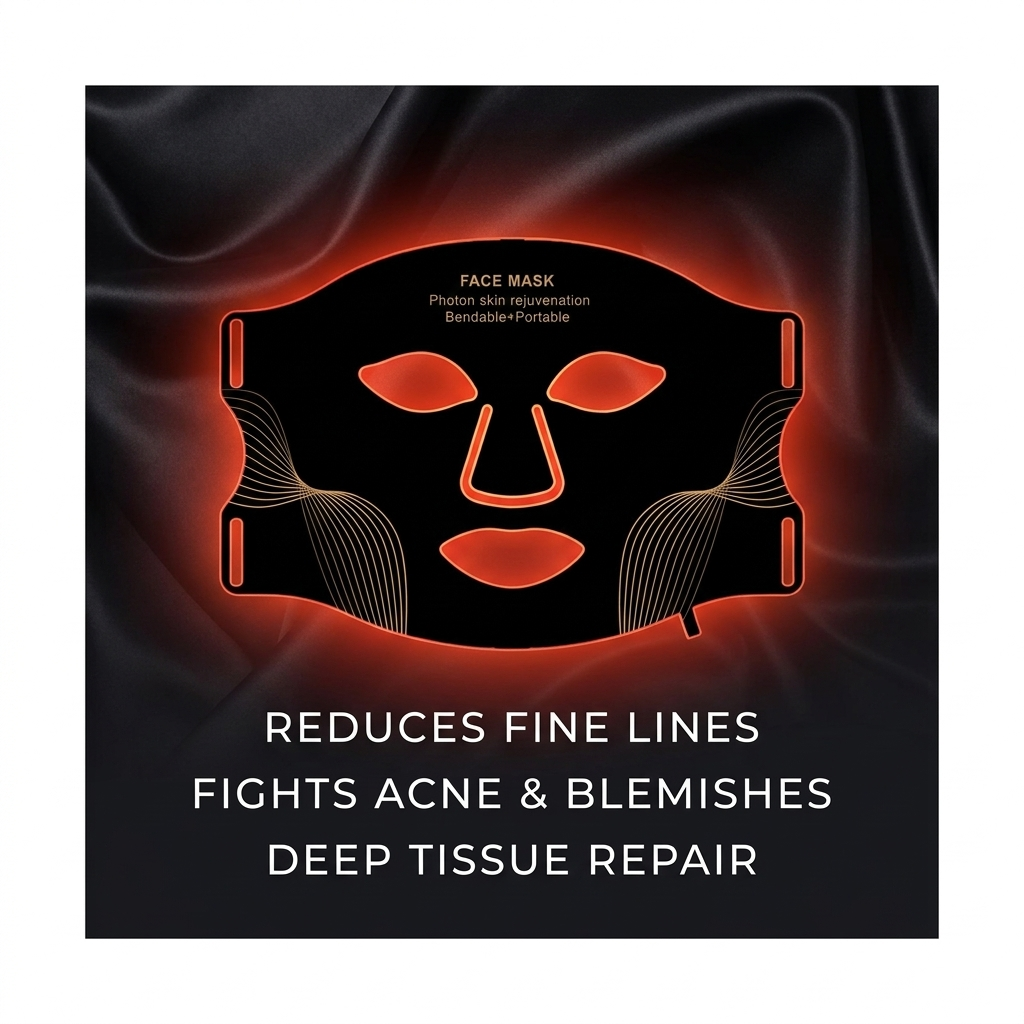 Vivolux LED Light Therapy Face Mask — 7-Color Skin Repair, Anti-Aging & Glow